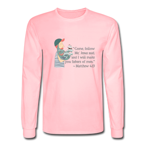 Fishers of Men - Men's Long Sleeve T-Shirt - pink