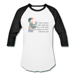 Fishers of Men - Baseball T-Shirt - white/black