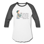 Fishers of Men - Baseball T-Shirt - white/charcoal