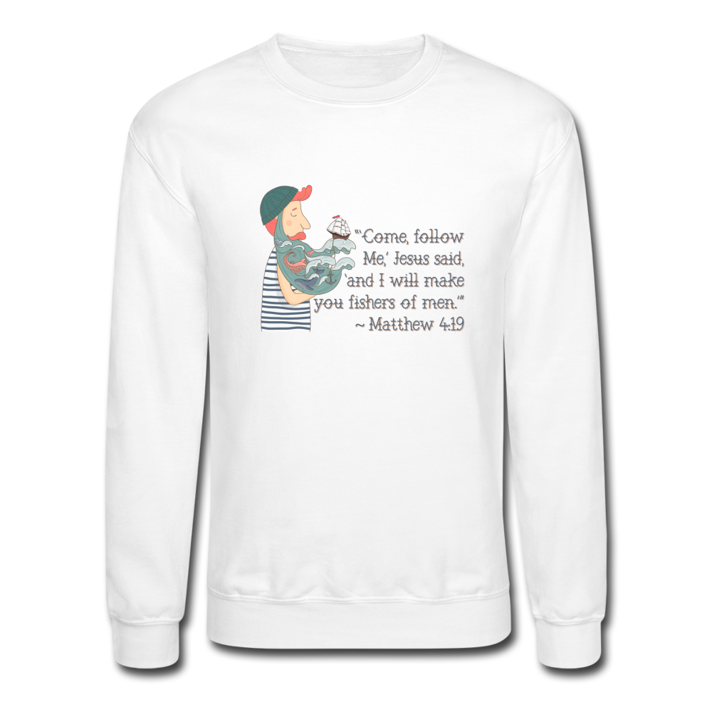 Fishers of Men - Crewneck Sweatshirt - white