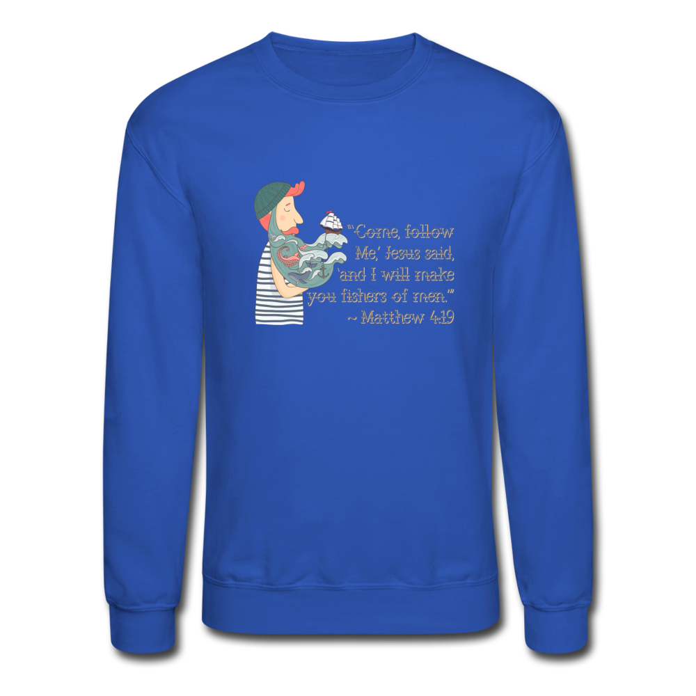 Fishers of Men - Crewneck Sweatshirt - royal blue