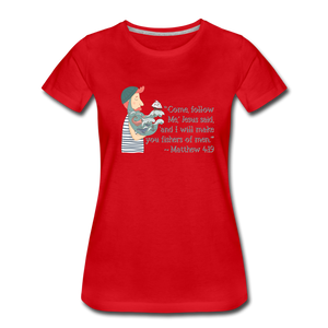 Fishers of Men - Women’s Premium T-Shirt - red
