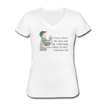 Fishers of Men - Women's V-Neck T-Shirt - white