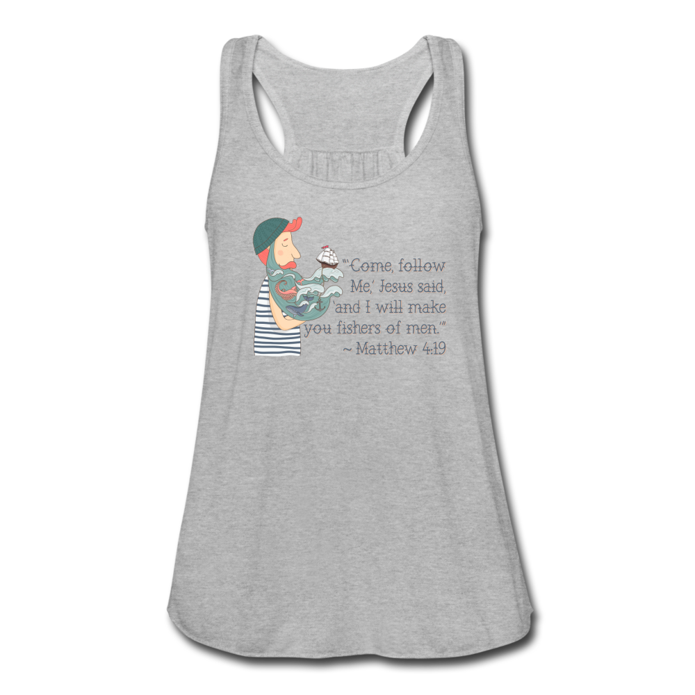 Fishers of Men - Women's Flowy Tank Top - heather gray