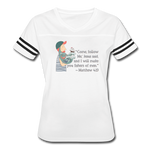 Fishers of Men - Women’s Vintage Sport T-Shirt - white/black