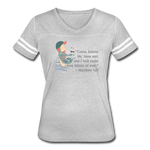 Fishers of Men - Women’s Vintage Sport T-Shirt - heather gray/white