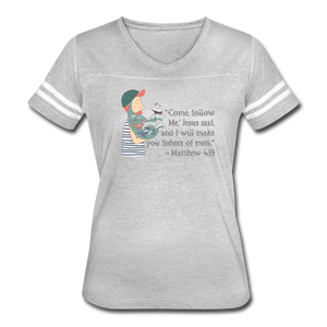 Fishers of Men - Women’s Vintage Sport T-Shirt - heather gray/white
