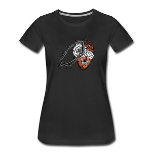 Heart for the Savior - Women’s Premium T-Shirt - black
