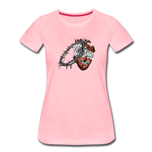 Heart for the Savior - Women’s Premium T-Shirt - pink