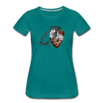 Heart for the Savior - Women’s Premium T-Shirt - teal