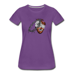 Heart for the Savior - Women’s Premium T-Shirt - purple