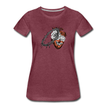 Heart for the Savior - Women’s Premium T-Shirt - heather burgundy