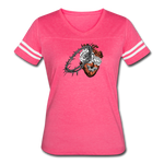 Heart for the Savior - Women’s Vintage Sport T-Shirt - vintage pink/white