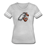 Heart for the Savior - Women’s Vintage Sport T-Shirt - heather gray/white