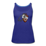 Heart for the Savior - Women’s Premium Tank Top - royal blue