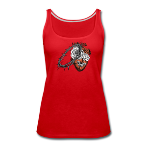 Heart for the Savior - Women’s Premium Tank Top - red