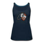 Heart for the Savior - Women’s Premium Tank Top - deep navy