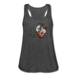 Heart for the Savior - Women's Flowy Tank Top - deep heather