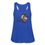 Heart for the Savior - Women's Flowy Tank Top - royal blue
