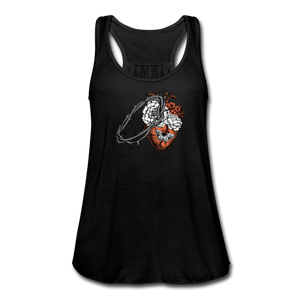Heart for the Savior - Women's Flowy Tank Top - black