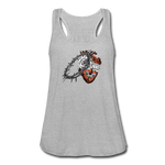 Heart for the Savior - Women's Flowy Tank Top - heather gray