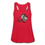 Heart for the Savior - Women's Flowy Tank Top - red