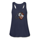 Heart for the Savior - Women's Flowy Tank Top - navy