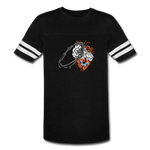 Heart for the Savior - Vintage Sport T-Shirt - black/white
