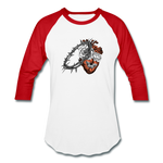Heart for the Savior - Baseball T-Shirt - white/red