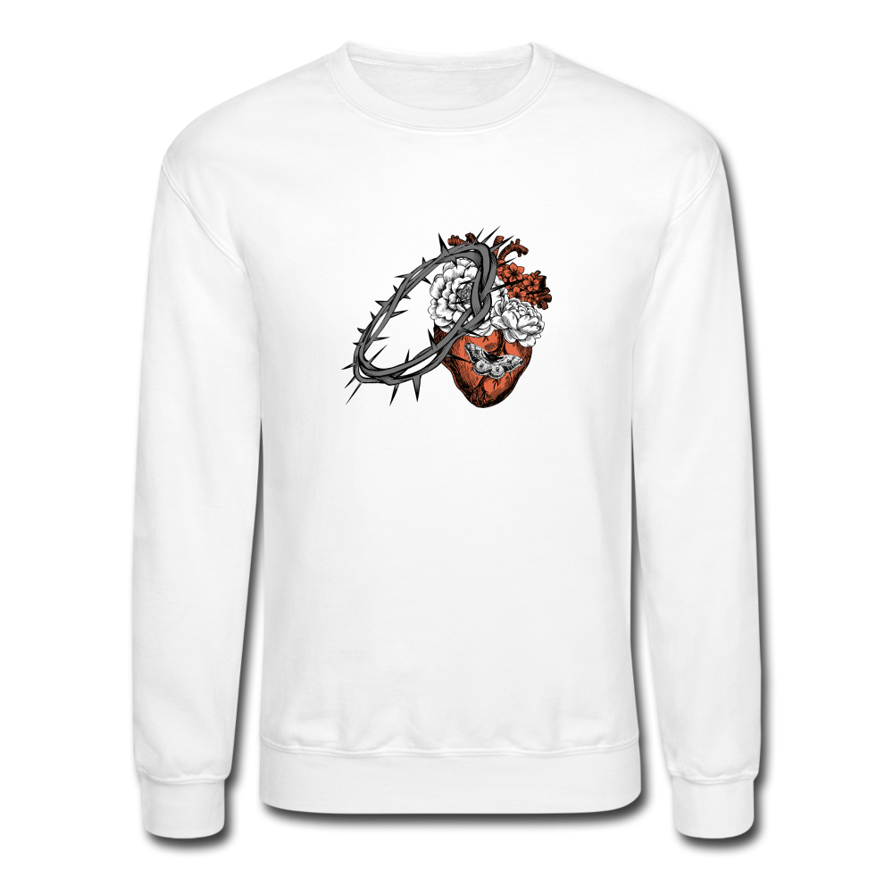 Heart for the Savior - Crewneck Sweatshirt - white