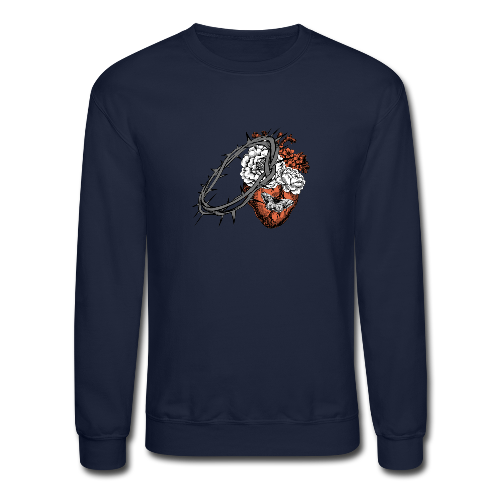 Heart for the Savior - Crewneck Sweatshirt - navy