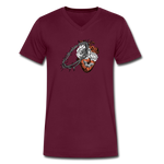Heart for the Savior - Men's V-Neck T-Shirt - maroon