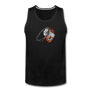 Heart for the Savior - Men’s Premium Tank - black