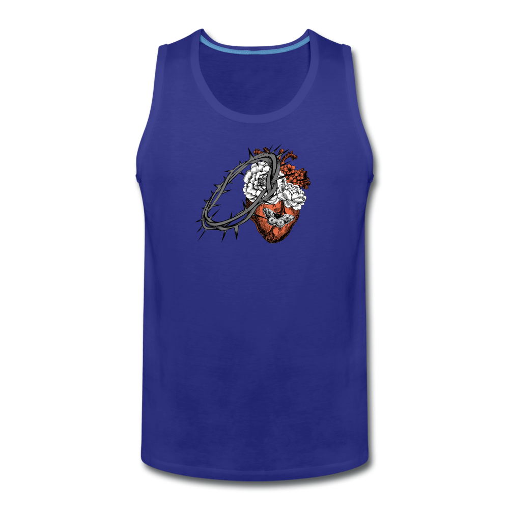 Heart for the Savior - Men’s Premium Tank - royal blue