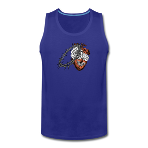 Heart for the Savior - Men’s Premium Tank - royal blue