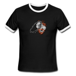 Heart for the Savior - Men's Ringer T-Shirt - black/white