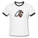 Heart for the Savior - Men's Ringer T-Shirt - white/black