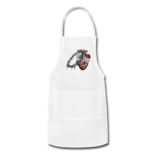 Heart for the Savior - Adjustable Apron - white