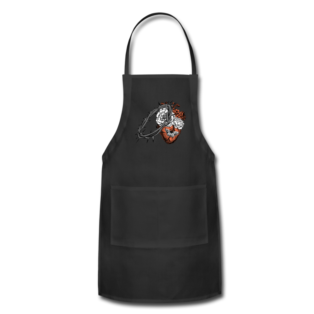 Heart for the Savior - Adjustable Apron - black