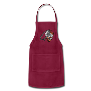 Heart for the Savior - Adjustable Apron - burgundy