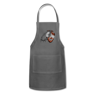 Heart for the Savior - Adjustable Apron - charcoal