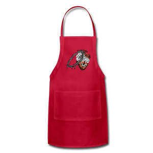 Heart for the Savior - Adjustable Apron - red