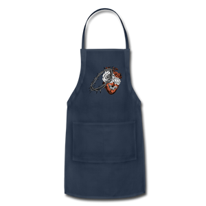 Heart for the Savior - Adjustable Apron - navy