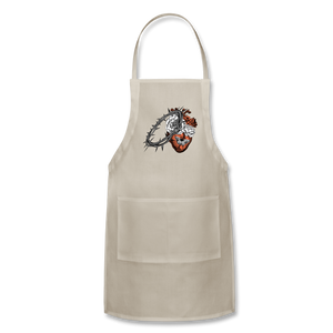 Heart for the Savior - Adjustable Apron - natural