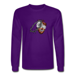 Heart for the Savior - Men's Long Sleeve T-Shirt - purple