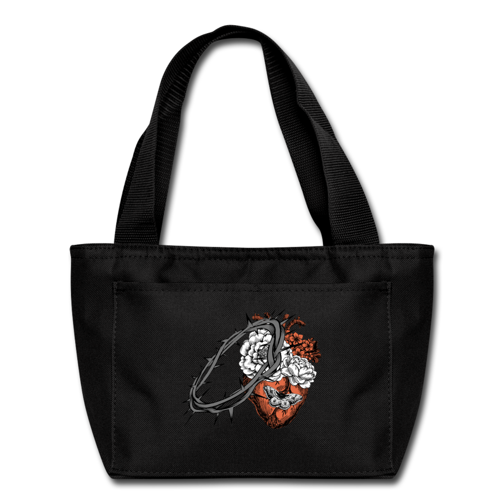 Heart for the Savior - Lunch Bag - black