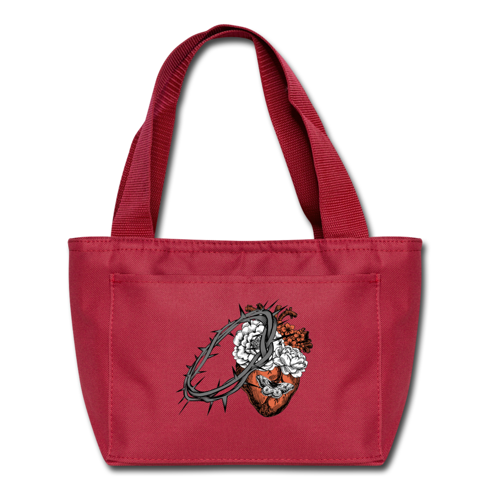Heart for the Savior - Lunch Bag - red