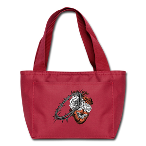 Heart for the Savior - Lunch Bag - red
