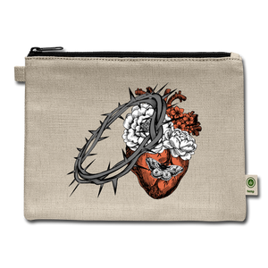 Heart for the Savior - Carry All Pouch - natural