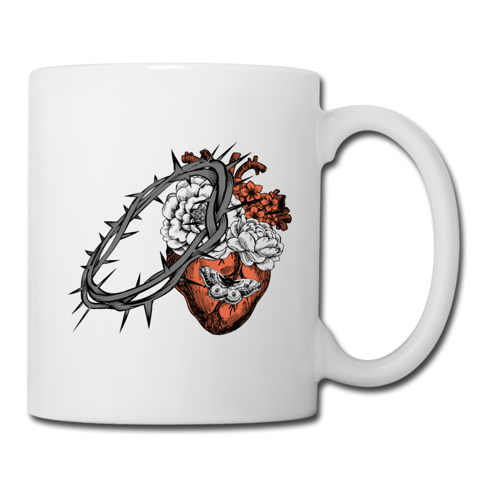 Heart for the Savior - White Coffee/Tea Mug - white